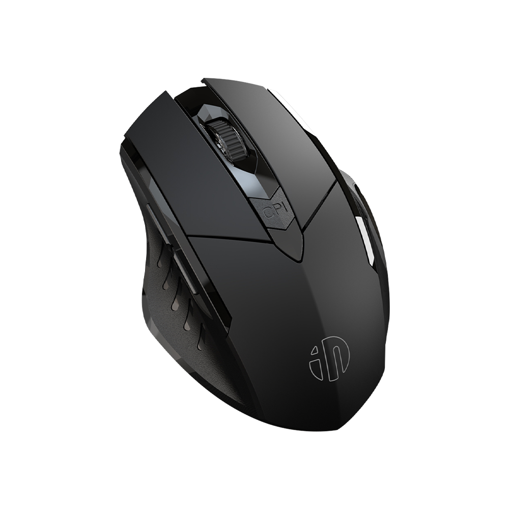 F1S Mouse Gaming Wireless 2.4G Silent Rechargeable PixArt PA3207 2400 DPI INPHIC
