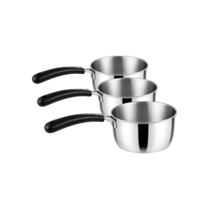 Panci Susu Stainless Steel Set 3pcs 14cm 16cm 18cm Milk Pot Panci Kecil Serbaguna SUBRON