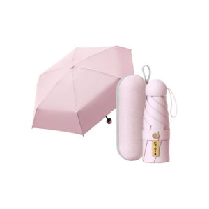 Payung Mini Lipat 5 Portable Anti UV UPF50+ Payung Hujan Kapsul Ringan Travel 21 Inch RELTON