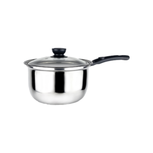Panci Susu Stainless Steel Milk Pot Tutup Kaca Food Grade MPASI Anti Karat 18CM 20CM Kompor Induksi Gas Listrik SUBRON