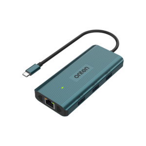 USB C Hub 9 in 1 ONTEN OTNUC961 Docking Station Type C HDMI LAN SD TF Audio Jack