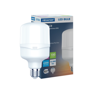 Lampu T-Bulb LED Sensor Otomatis E27 20W 40W 6500K Lampu Siang Malam MEGAMAN